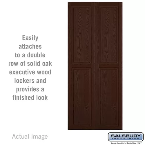 Double End Side Panel - for 18 Inch Deep Solid Oak Executive Wood Locker