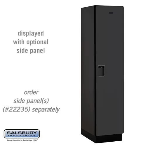 18" Wide Single Tier Designer Wood Locker - 1 Wide - 6 Feet High - 21 Inches Deep