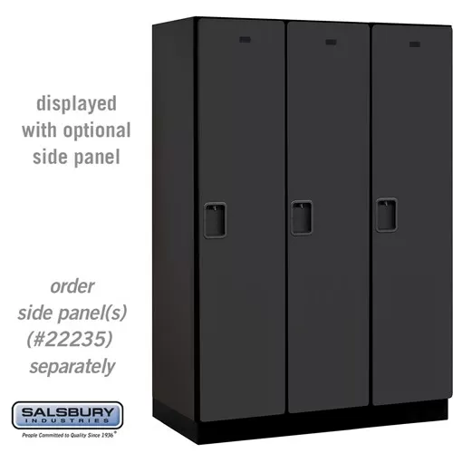 18" Wide Single Tier Designer Wood Locker - 3 Wide - 6 Feet High - 21 Inches Deep