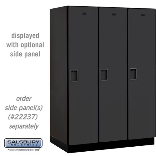 18" Wide Single Tier Designer Wood Locker - 3 Wide - 6 Feet High - 24 Inches Deep