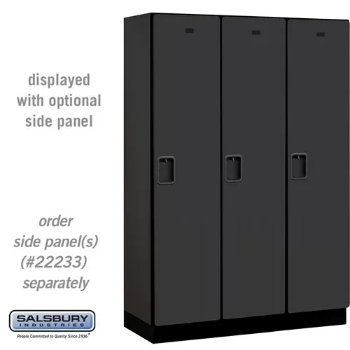 18" Wide Single Tier Designer Wood Locker - 3 Wide - 6 Feet High - 18 Inches Deep