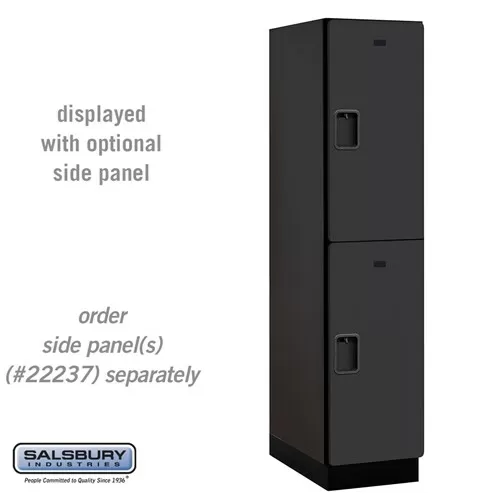 18" Wide Double Tier Designer Wood Locker - 1 Wide - 6 Feet High - 24 Inches Deep