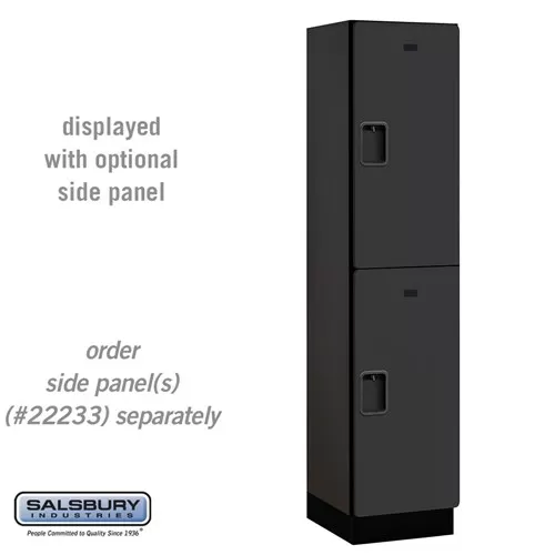 18" Wide Double Tier Designer Wood Locker - 1 Wide - 6 Feet High - 18 Inches Deep