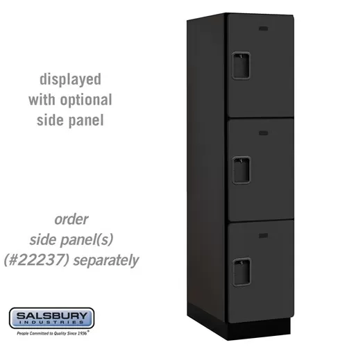 18" Wide Triple Tier Designer Wood Locker - 1 Wide - 6 Feet High - 24 Inches Deep