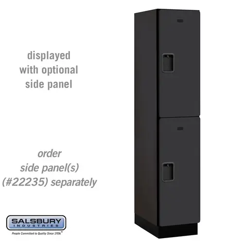 Extra Wide Designer Wood Locker - Double Tier - 1 Wide - 6 Feet High - 21 Inches Deep
