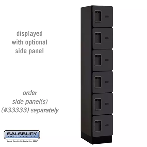 Designer Wood Locker - Six Tier Box Style - 1 Wide - 6 Feet High - 18 Inches Deep