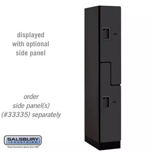 Designer Wood Locker - Double Tier S Style - 1 Wide - 6 Feet High - 21 Inches Deep