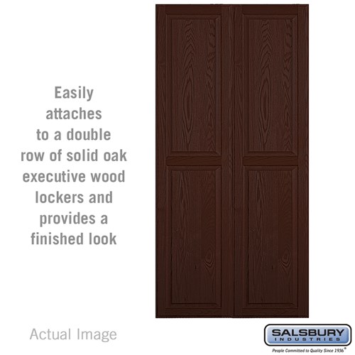 Double End Side Panel - for 21 Inch Deep Solid Oak Executive Wood Locker