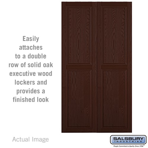Double End Side Panel - for 24 Inch Deep Solid Oak Executive Wood Locker