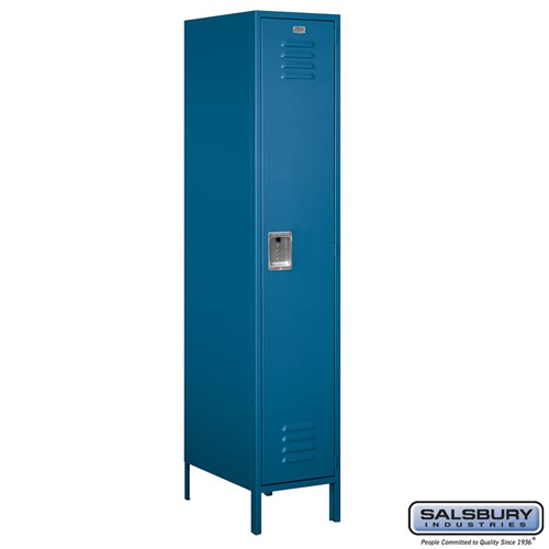 18 Wide Single Tier Standard Metal Locker - 1 Wide - 6 Feet High - 21 Inches Deep - Choose Color