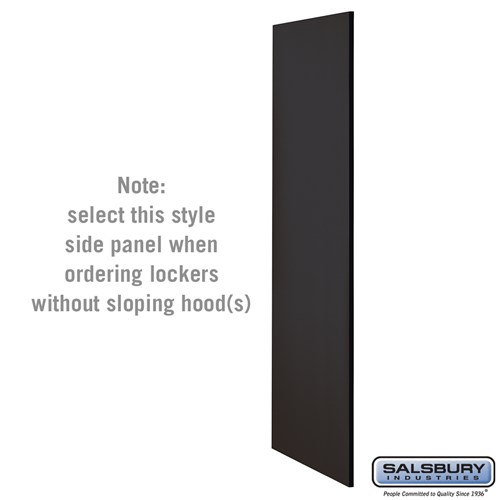 Side Panel - for 24 Inch Deep Designer Wood Locker - without Sloping Hood