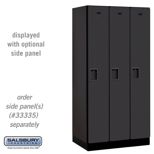 Designer Wood Locker - Single Tier - 3 Wide - 6 Feet High - 21 Inches Deep