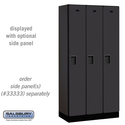 Designer Wood Locker - Single Tier - 3 Wide - 6 Feet High - 18 Inches Deep