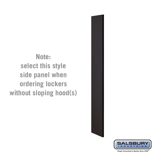 Side Panel - for 5 Feet High - 15 Inch Deep Designer Wood Locker - without Sloping Hood