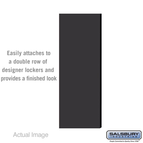 Double End Side Panel - for 5 Feet High - 21 Inch Deep Designer Wood Locker - without Sloping Hood