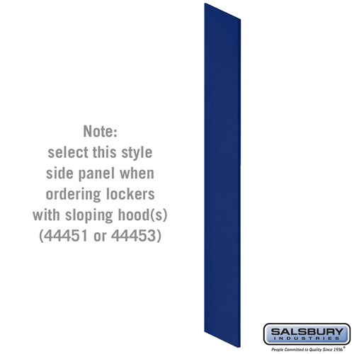 Side Panel - for Heavy Duty Plastic Locker - with Sloping Hood