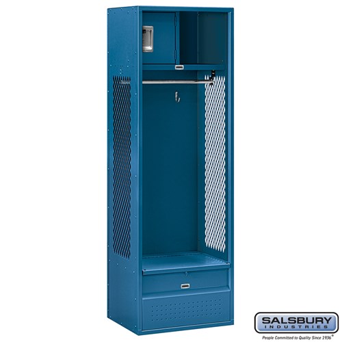 Open Access Standard Metal Locker - 6 Feet High - 18 Inches Deep